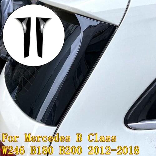 Car Flank Tail Spoiler Decoration Cover Trim For Mercedes Benz B Class W246 B180 200 2012-2018 Exterior Styling Accessories