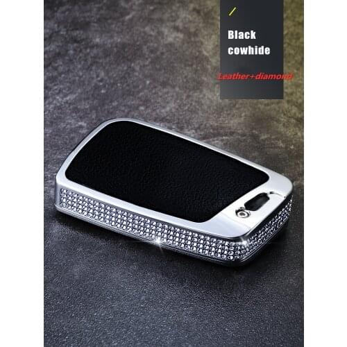 Diamond Alloy Car Key Remote Case Cover Holder Case For Volkswagen VW Golf 7 mk7 Seat Ibiza Leon FR 2 Altea Aztec Skoda Octavia