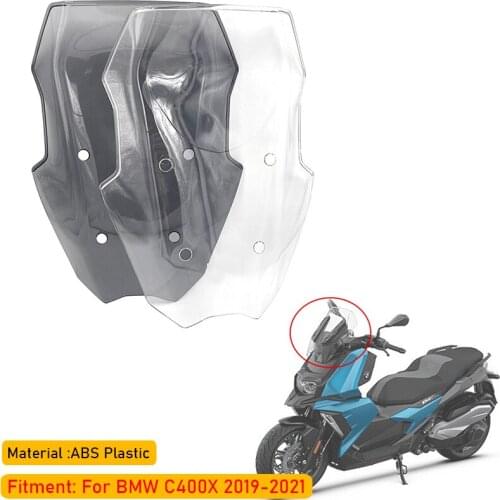 C400 2019-2021 Windscreen Windshield For BMW C400X 2019 2020 2021 Wind Shield Screen Protector Parts