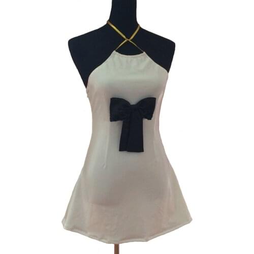 Liva girl One Piece Nami white/golden Dress Cosplay Costume Halloween Carnival