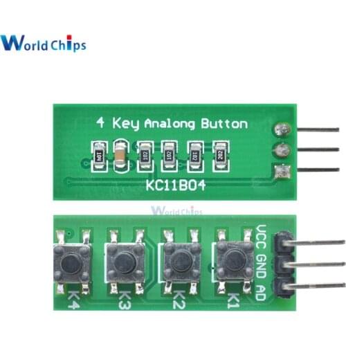 Diymore 3.3V 5V KC11B04 4 Key Analog Buttons AD Keypad Board Module ADC Port Keyboard for Arduino UNO MEGA2560 ARM AVR PIC