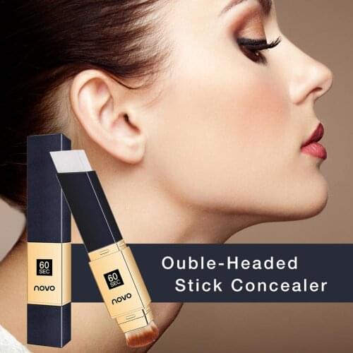 Double-Headed Stick Concealer Natural Cream Foundation Stick Quickly Highlight Best Product for Makeup for All Skin Types