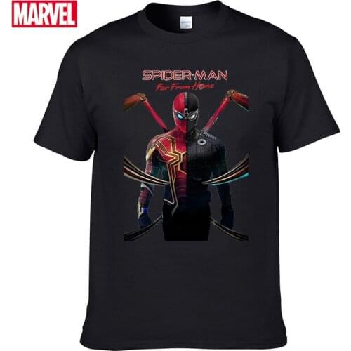 Marvel The Avengers spiderman t shirt Comfortable 100% cotton Fashion clothes for teens Summer T-shirts with short sleeves #75