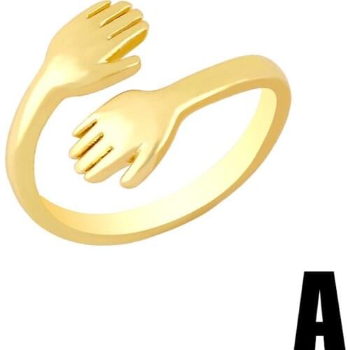 As Jewelry Hug Gesture Double Men And Women Couples Retro Hands Embrace The Ring