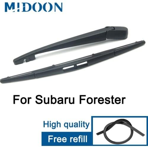 MIDOON Wiper 14" Rear Wiper Blade & Arm Set Kit For Subaru Forester 2002 - 2004 & 2008 - 2017 Windshield Windscreen Rear Window
