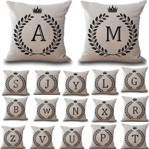 Letters Linen Cushion Cover Freestyle Life Love Laugh Throw Pillow Home Decoration Sofa Decor Decorative Pillowcase