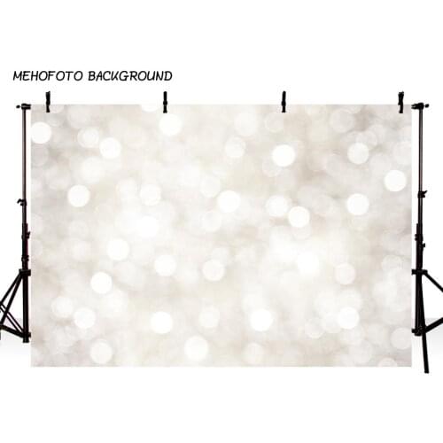 MEHOFOTO photographic background light bokeh xmas dot whiter baby cute thin vinyl Christmas party backdrops for sale props