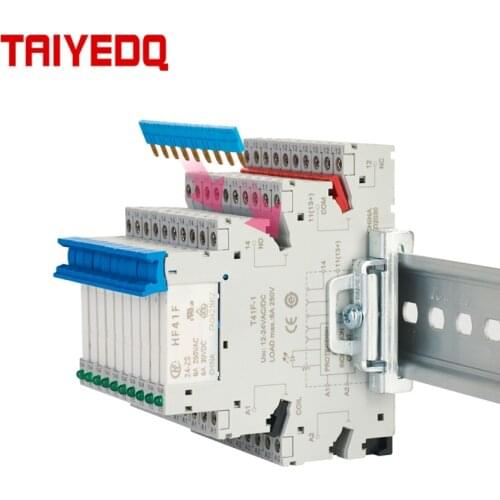Mini Ultra-thin solid state relay module module T41F-3 HF41F-024-012 DC24v 12v 5v Small relay Screw connection method