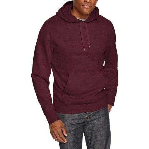 Mens Casual Adjustable Sweatshirt Solid Color Drawstring Outwear Front Pouch Pockets Pullover Fleece Hoodie Sweatshirts