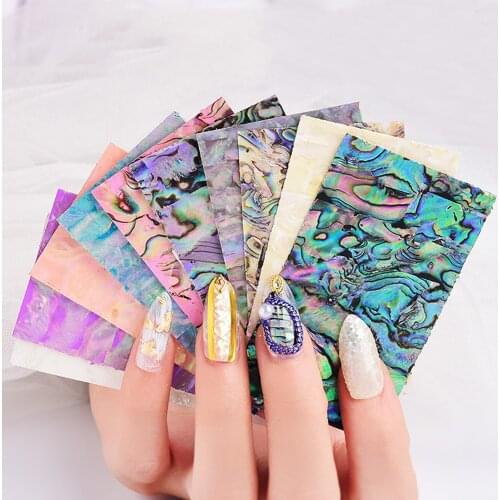 Nail Art Natural Thin Shell Adhesive Sticker Applique Symphony Nail Art Accessories 3d Shell Soft Patch