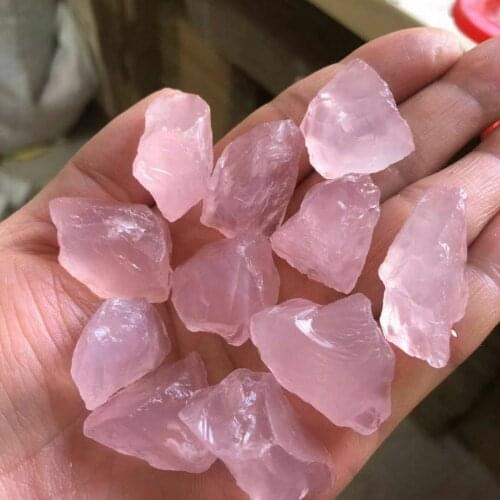 Natural Rose Quartz Crystal Chip Powder Raw Rough Reiki Healing Stone