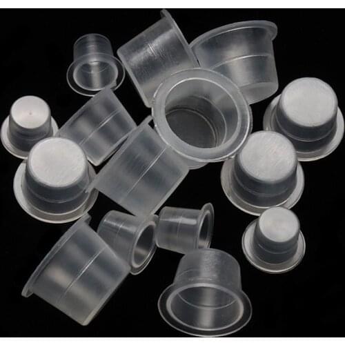 1000pcs Disposable False Eyelash Extension Small Medium Large No Separator Glue Ring Permanent Ring Ink Container/Cup For INK