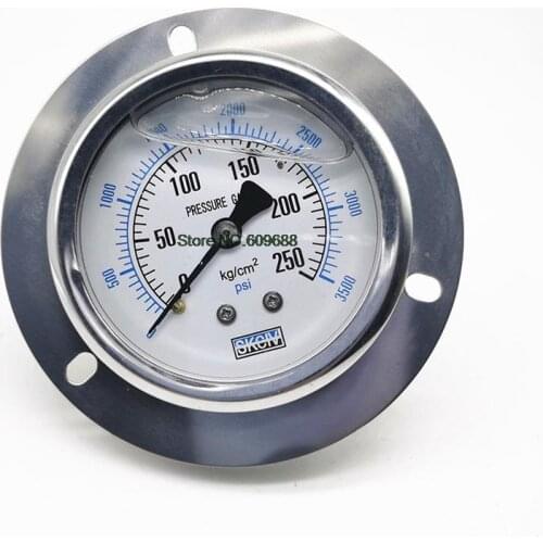 Axial Shock-proof Pressure Gauge YN60ZT Oil Hydraulic Pressure Gauge
