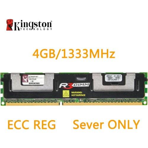 Kingston REG ECC Memory RAM DDR3 4G 1333MHZ 240pin 1.5V D51272J91 working on servers only