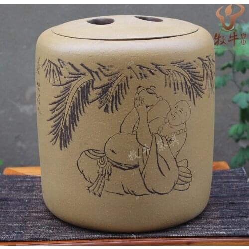 The direct origin of Yixing Yixing tea wholesale high hand carved pattern store tank mixed batch