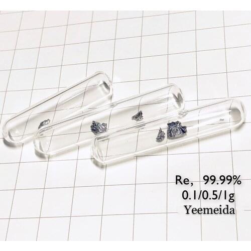 Rhenium Metal, Rhenium Crystal, Rhenium Target 0.1g/0.5g/1g / Re Element 75 Sample