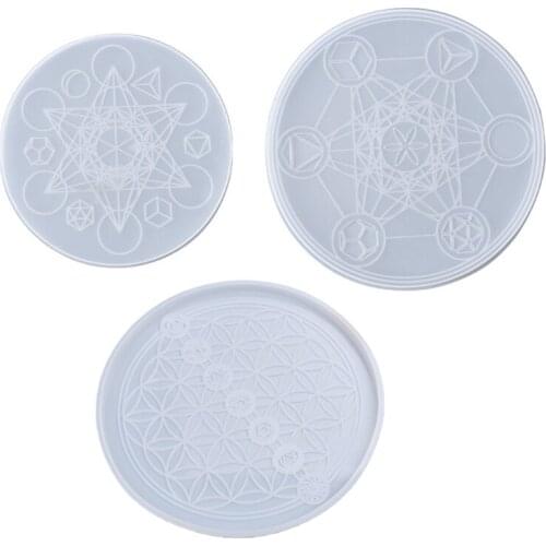 Crystal Epoxy Resin Mold Astrology Astrolabe Tray Ornaments Silicone Mould DIY Crafts Decoration Making Tool