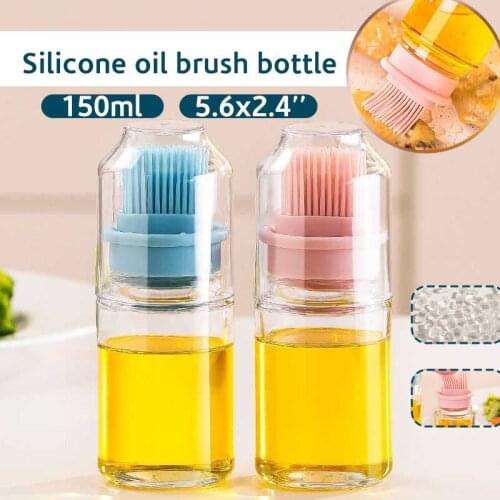 High Temperature Resistant Silicone Bottle Brush Barbecue Brush Oil Brush Household Baking Oil Brush Pancake BBQ Brush Oil Tools