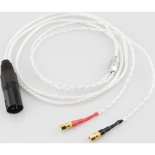 819AG HiFi Headphone Upgrade Cable Replacement for He-5 He-6 He-400 He-500 He560 headphone,4-pin XLR Balanced Male