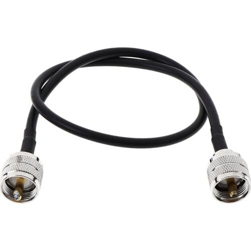 50cm UHF PL259 Connectors Male To Male Plug Coax Pigtail Jumper Cable Cord RG58 Coaxial Cable Connector