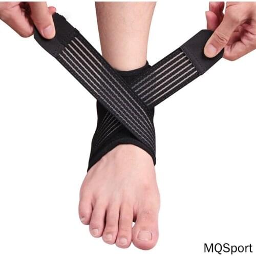 Sport Ankle Support Elastic High Protect Sports Ankle Equipment Safety Running Basketball Ankle Brace Support Black