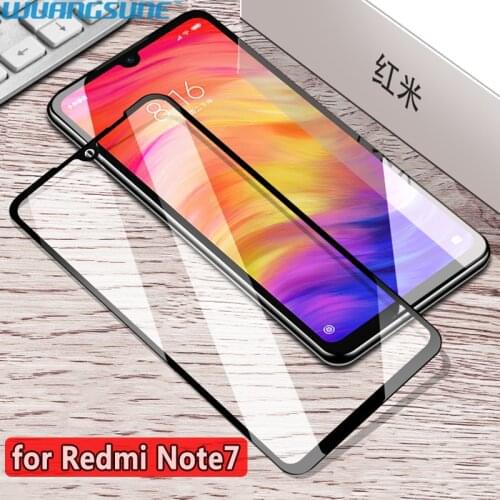 For Xiaomi Redmi Note 7 Pro Tempered Glass screen protector film Fully glued without white edge full covered protective glass
