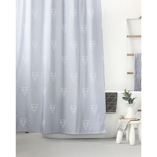 Not in Modern 3D Dgital Printing Shower Curtain Level 5 Waterproof Geometric Thickening Curtain Bathroom Partition Accessories