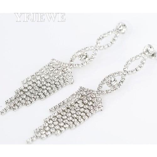 YFJEWE Sterling Women Long Drop Earrings Jewelry Trendy Style Party Fashion Earrings New Desgin Jewelry E308