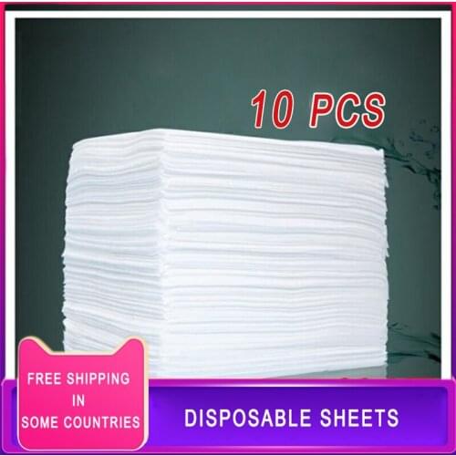 10pcs 80x180cm Disposable Bed Sheets Bedroom Massage Table Sheets Beauty Salon Spa Travel Hotel Thicken Non-woven Fabric Sheet