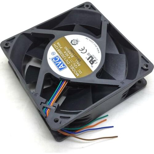 12038 12V 4-wire Ultra-violent Charge Chassis Fan 12CM DV12038B12H Max Airflow Rate SXDOOL