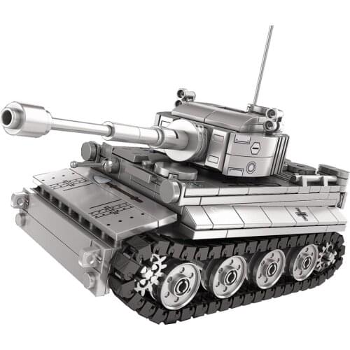 2021 World War 2 WW2 Army Military Soldier City Police SWAT Tiger Heavy Tank Model Building Blocks Bricks Kids Toys