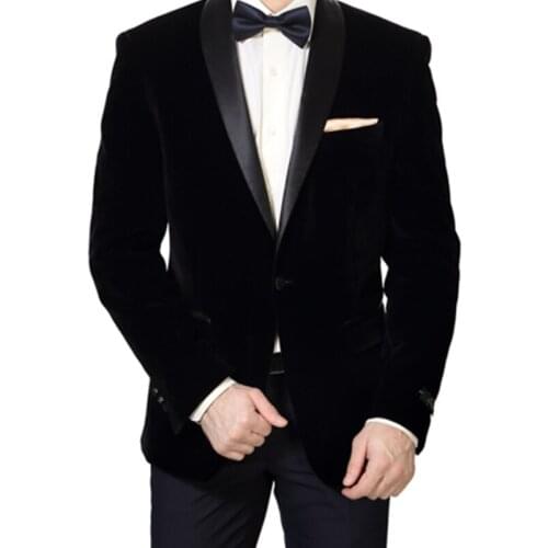 2021 Custom Fashion High Quality Black Men Suit Lapel Slim Fit Groom Tuxedo For Wedding Dress Dinner Party Costume (Jacket+Pant)