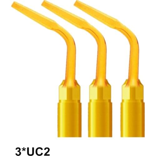 3PCS UC2 Exelcymosis Bone Surgery Tip Dentist Tools For MECTRON WOODPECKER PiezoSurgery Use For Principal Extraction Tooth Care