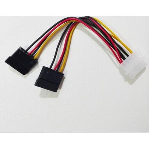 4P TO SATA power cord two serial power line \ D type 4PIN to double SATA serial X50