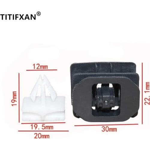 5PCS Auto side skirts eyebrow board clip plastic fastener for Ford Mondeo Ecosport Kuga Fiesta rivet