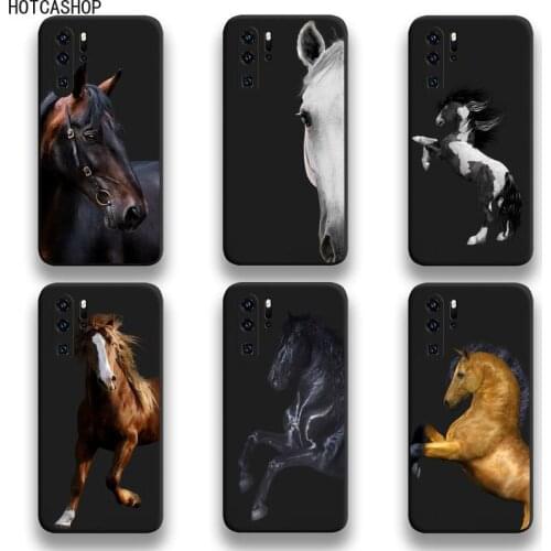 Watercolor Horse Horses Phone Case For Huawei P20 P30 P40 lite E Pro Mate 40 30 20 Pro P Smart 2020