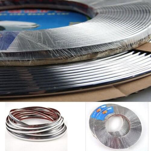 15Meter x 8mm Chrome Styling Moulding Decoration Trim Strip Car Front Rear Body Door Window