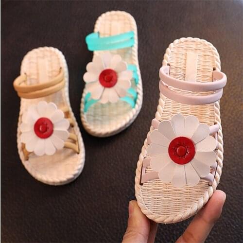 Children Sandals Pink Cute Bow Shoes Baby Girls Sandal Kids Princess Shoes Girl Casual Slippers Toddler Korean Beach Shoes