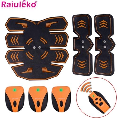 EMS Wireless Smart Fitness Abdominal Training Muscle Stimulator Trainer Electric Weight Loss Stickers Body Slimming Massager