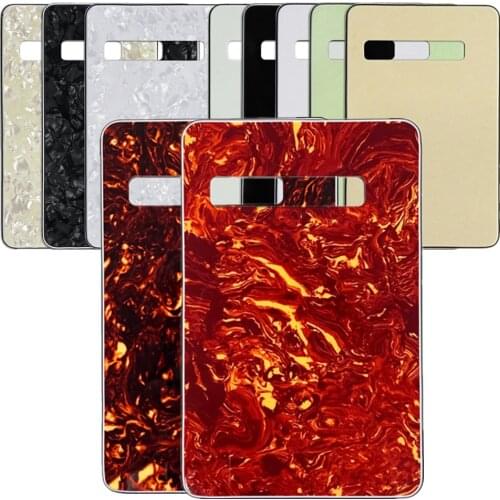 FLEOR No Mounting Screws Hole Guitar Backplate Back Plate Tremolo Cavity Cover for Electric Guitar,10 Color for Choose