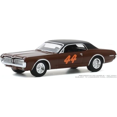 GreenLight 1:64 1967 Mercury Cougar - Race Car #44 Alloy model car Metal toys for childen kids diecast gift