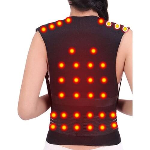 Back Posture Corrector Spine Back Shoulder Lumbar Posture Correction Tourmaline Self-heating Brace Support Belt