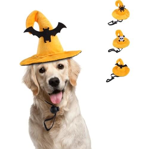 Creative Pet Dogs and Cats Halloween Funny Supplies, Cat Halloween Hats, Spider Skull Headgear, Funny Headgear for Cats and Dogs