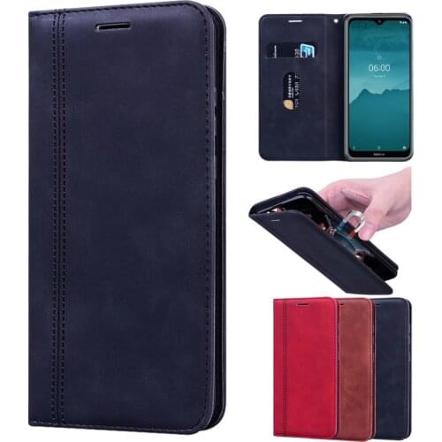 Phone Magnet Case For Nokia 6.2 Protective Flip Cover PU Leather Case Nokia 6.2 Protector Shell Wallet Funda Capa Bag