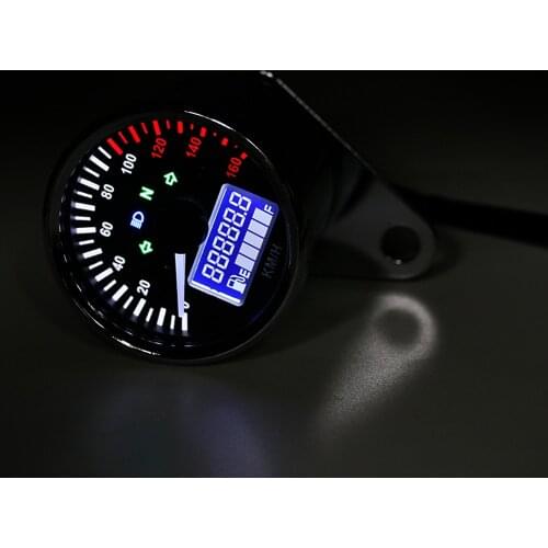 Motorcycle Retro LCD Speedometer Odometer Multifunction Fuel Gauge Assembly For Honda for Yamaha