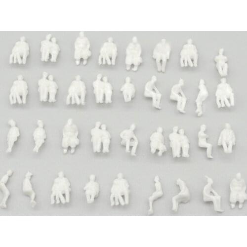 Model toy all sitting 1/150 N Scale Model Figures Generic White Unpainted Train Figures Pattern Model People