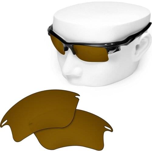 OOWLIT Polarized Replacement Lenses of Peach Gold for-Oakley Fast Jacket XL OO9156 Sunglasses
