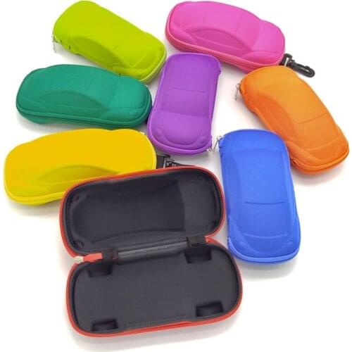 Portable Lightweight Car Shaped Glasses Case Box Unisex 5/17Inch High Quality Hot Sale Newest Kids Children Toddler Glasses Box