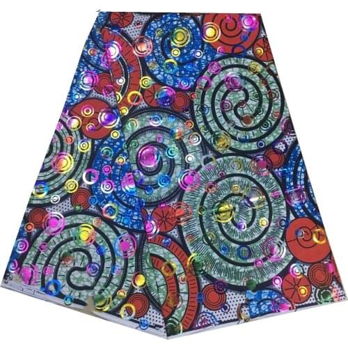 Most Popular 100% Cotton Tissu Print Wax 2021 Ankara Golden Wax Fabrics African Wrapper Printed Materials 6Yards