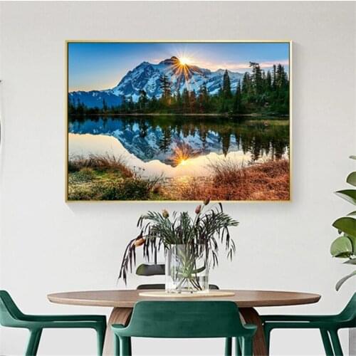 Modern Paint By Numbers DIY HandPainted Oil Painting Landscape Picture Home Decor Art for Adults Children DIY 40x50cm